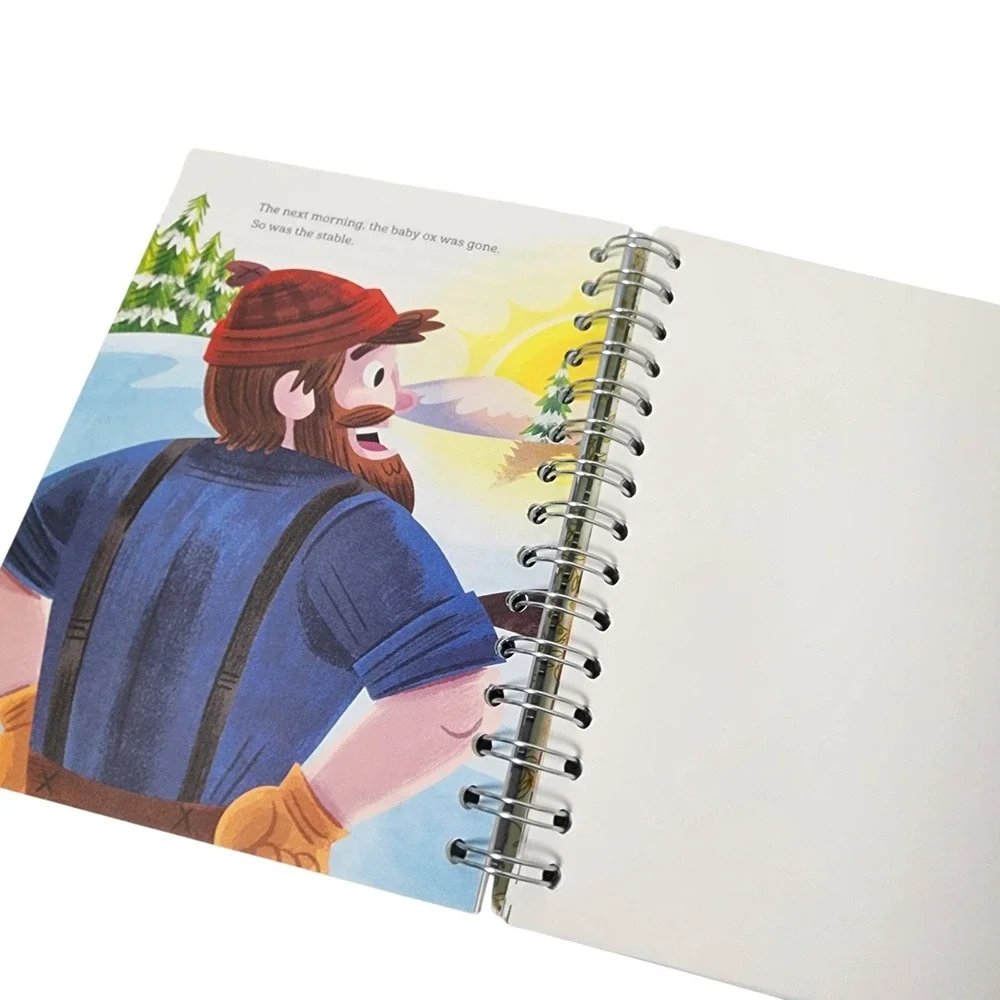 Little Golden Book The Tale of Paul Bunyan Spiral Bound Notebook‎ Journal